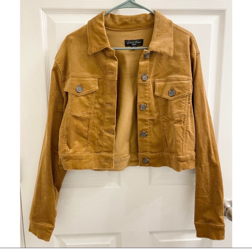 cropped corduroy jacket